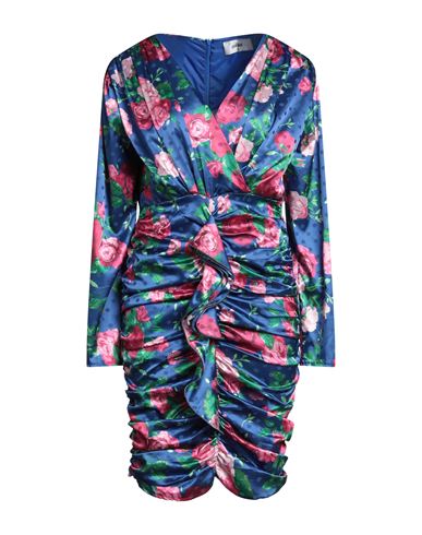 Odì Odì Woman Mini dress Blue Size M Polyester
