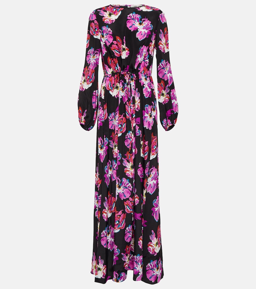 Sydney printed silk-blend maxi dress