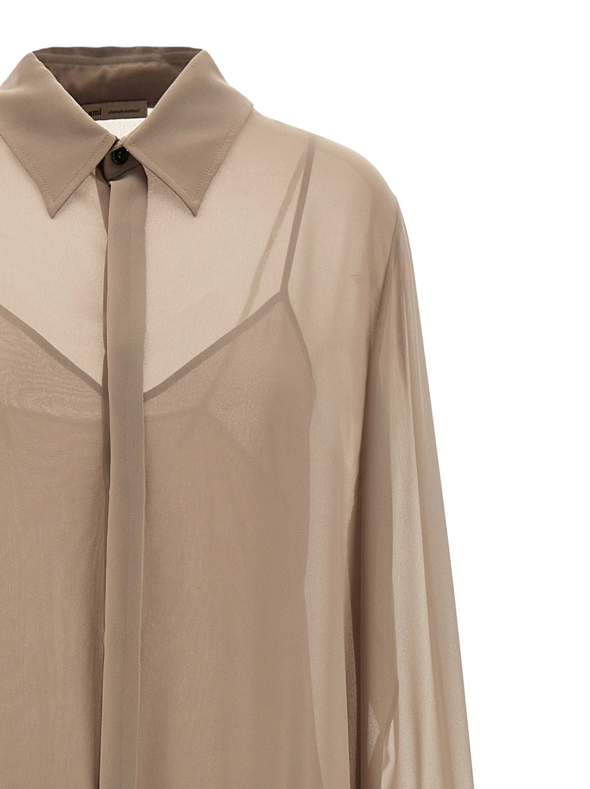 Beige Pleated Midi dress