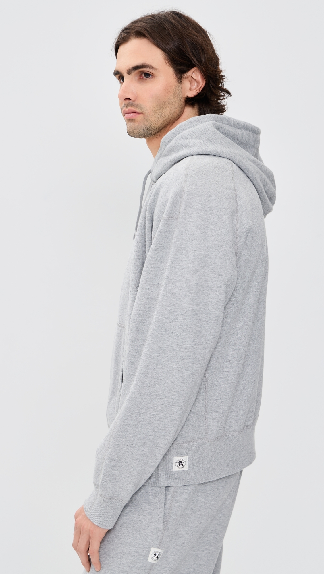 Midweight Terry Relaxed Hoodie Hgrey