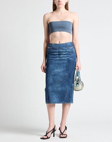 Diesel Woman Denim skirt Blue Size 25 Cotton