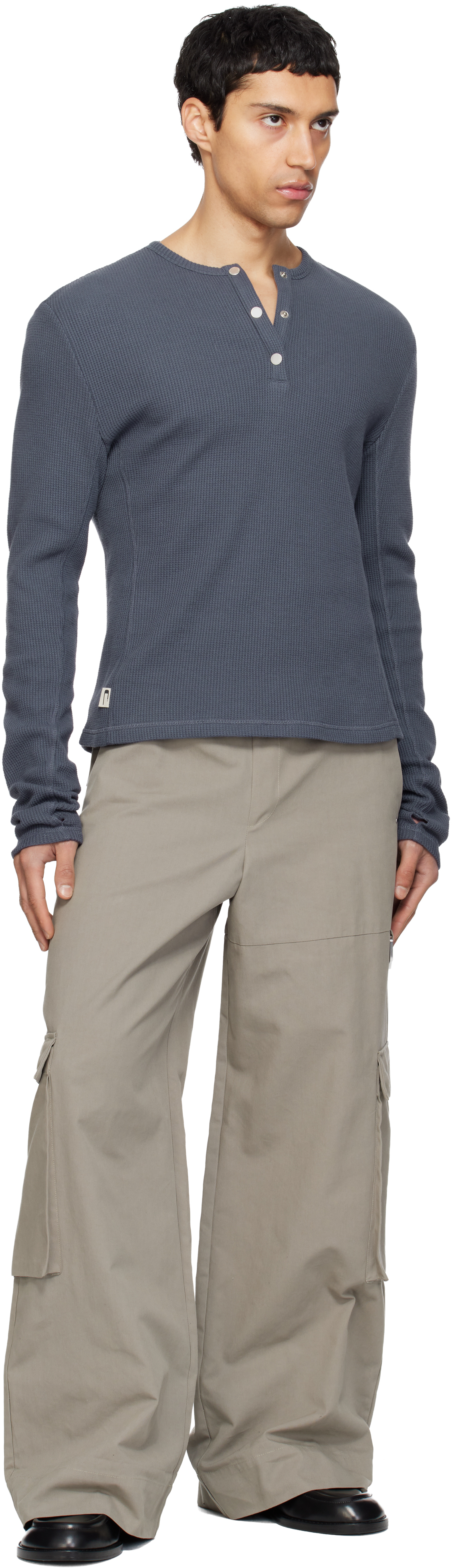 Navy Lis Classic Henley