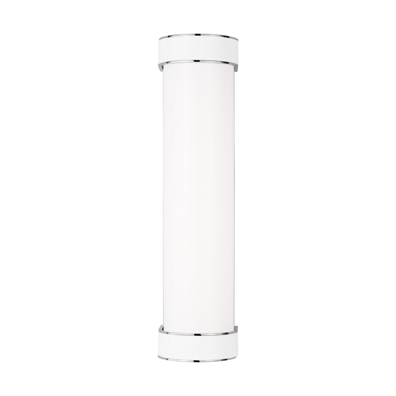 Visual Comfort Studio Monroe Bathroom Vanity Light in Polished Nickel And Gloss White by Kate Spade New York