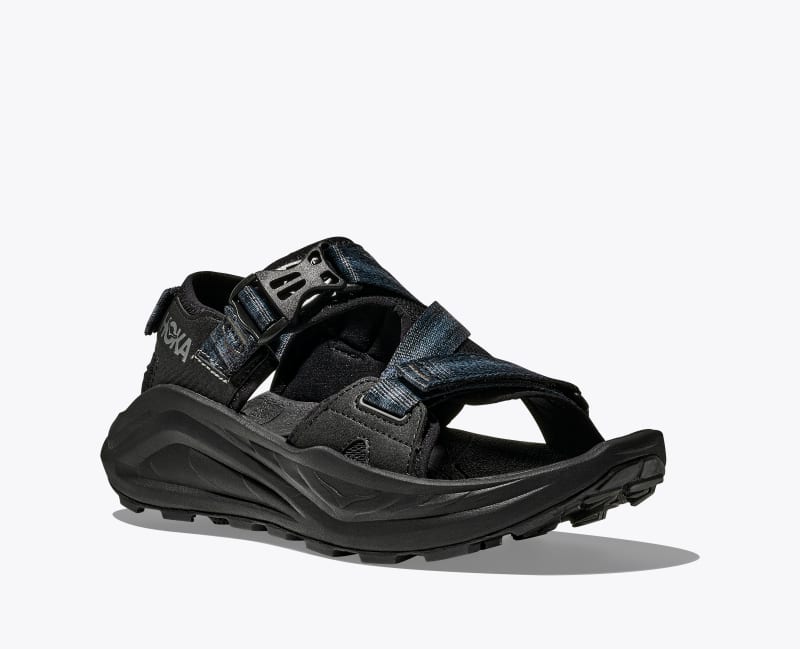 HOKA Women's Infini Hike TC Shoes in Black/Black