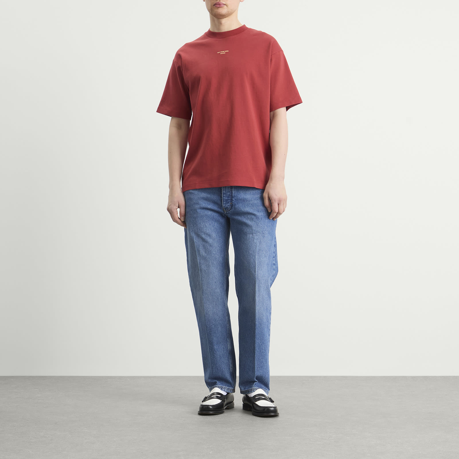 Men's The Classic Slogan T-Shirt in Dark Red
