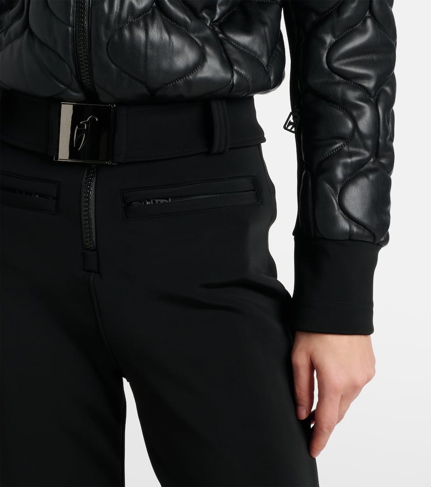 Conni Special quilted faux leather ski suit