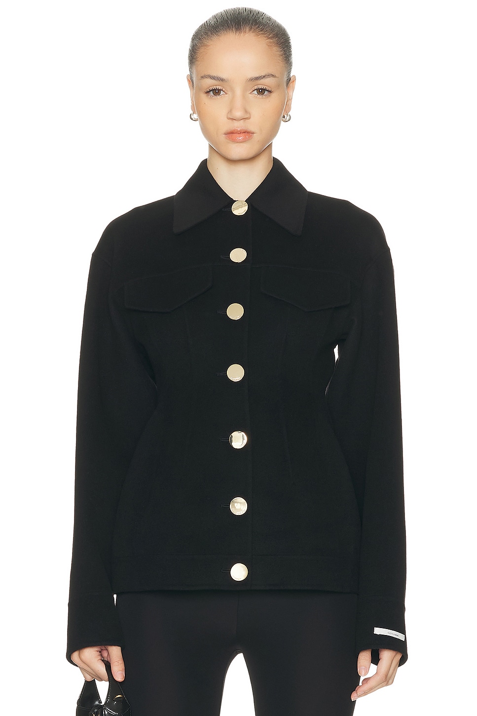 Sportmax Egeo Jacket in Black - Black.  6 also in
