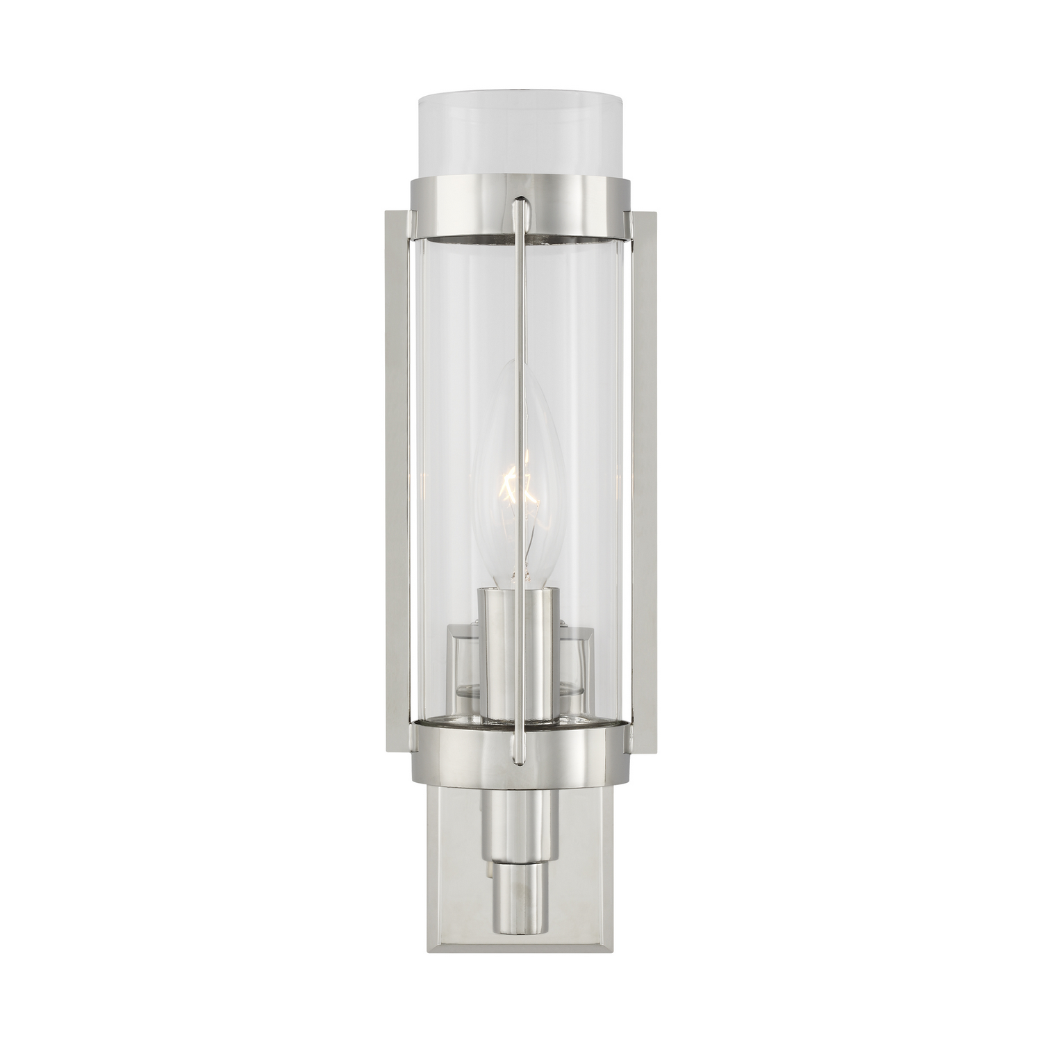 Visual Comfort Studio Flynn Bathroom Vanity Light in Polished Nickel by Ralph Lauren
