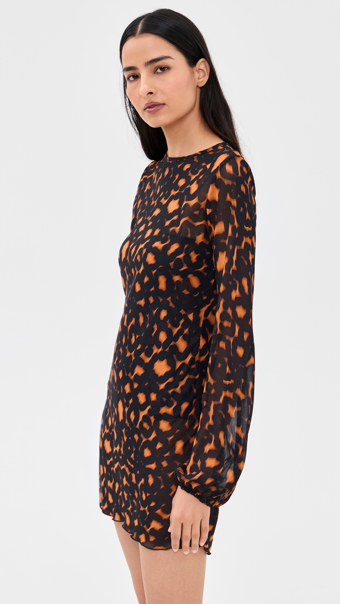 April Mini Dress Solstice Leopard
