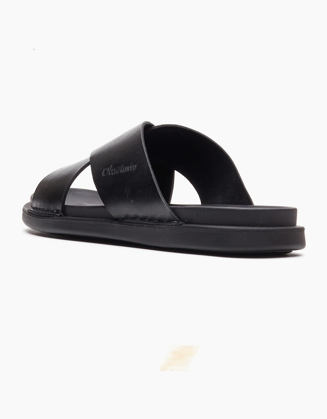 Men's Base London Drift Leather Men's Black Sanda