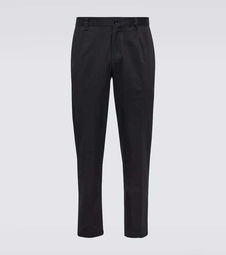 Cotton-blend suit pants