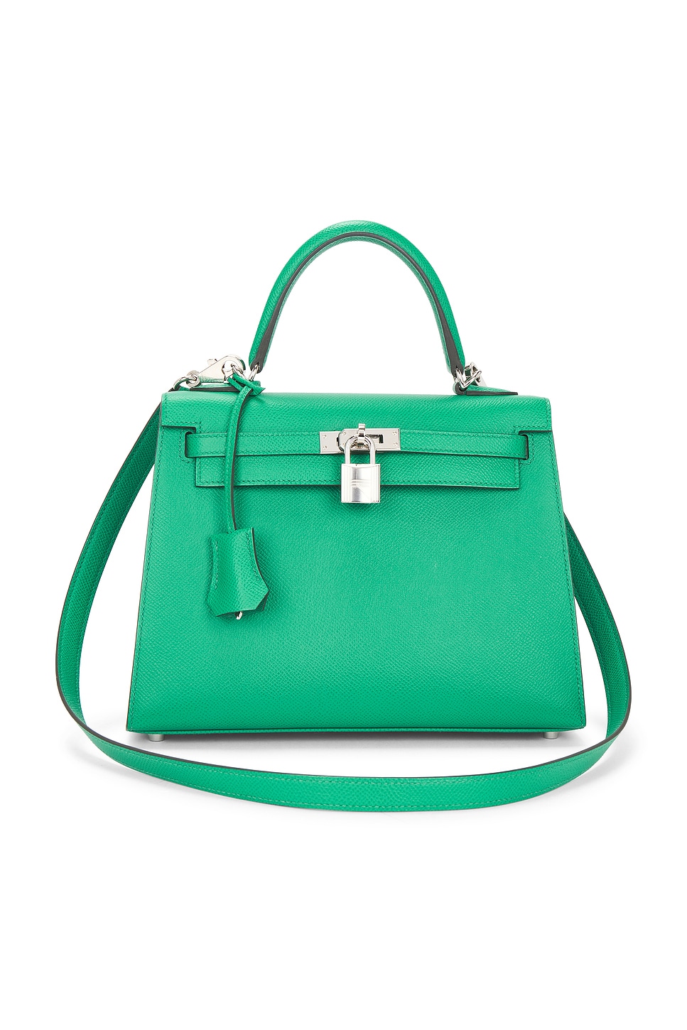 Hermes Hermes Epsom Kelly 25 Handbag in Vert Jade - Green. a