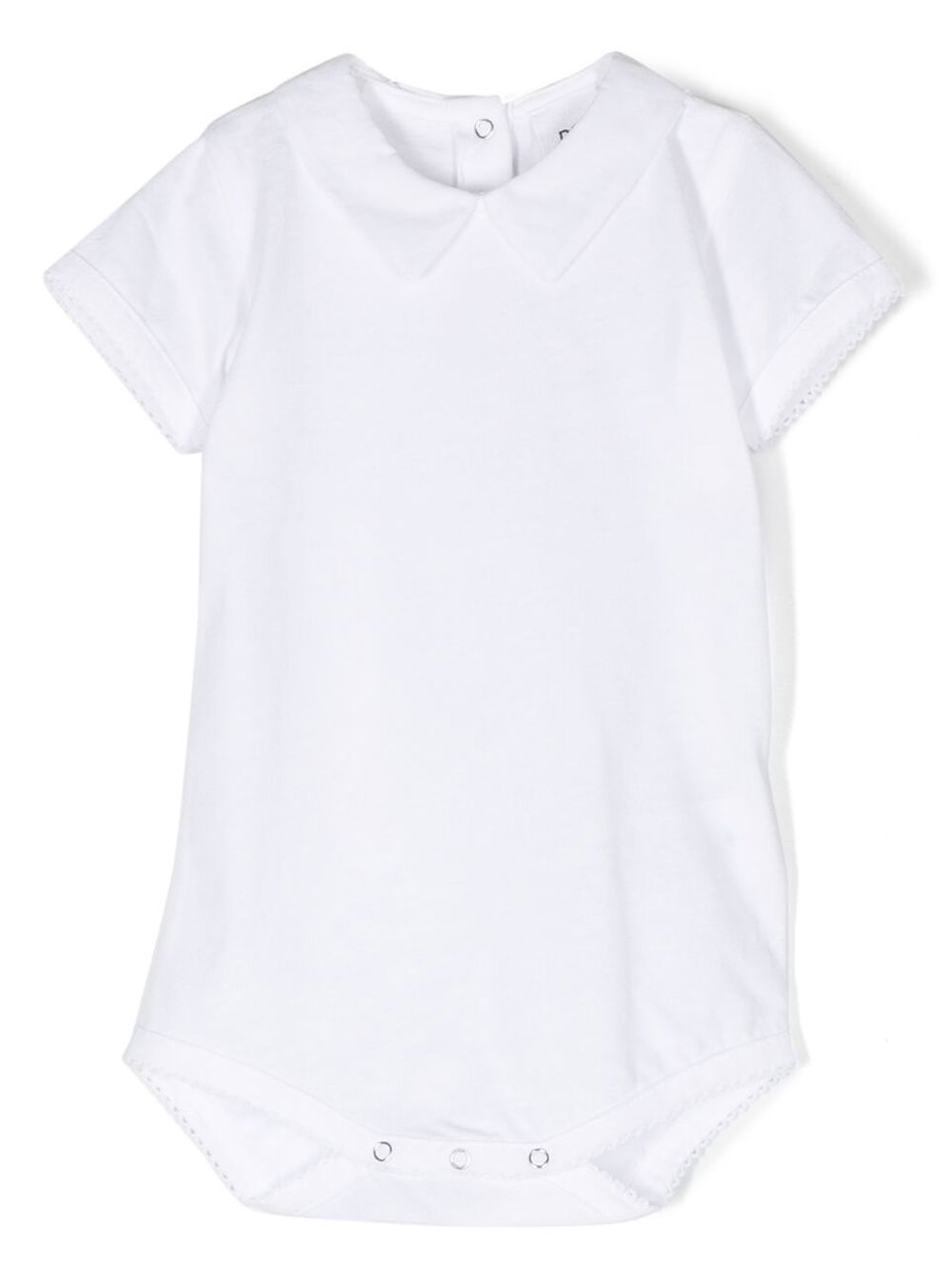 Short-sleeve cotton bodysuit - White