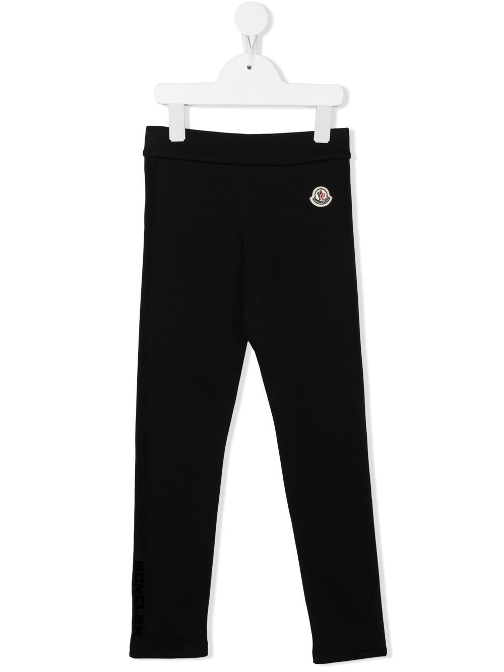 Logo-patch jersey trousers - Black