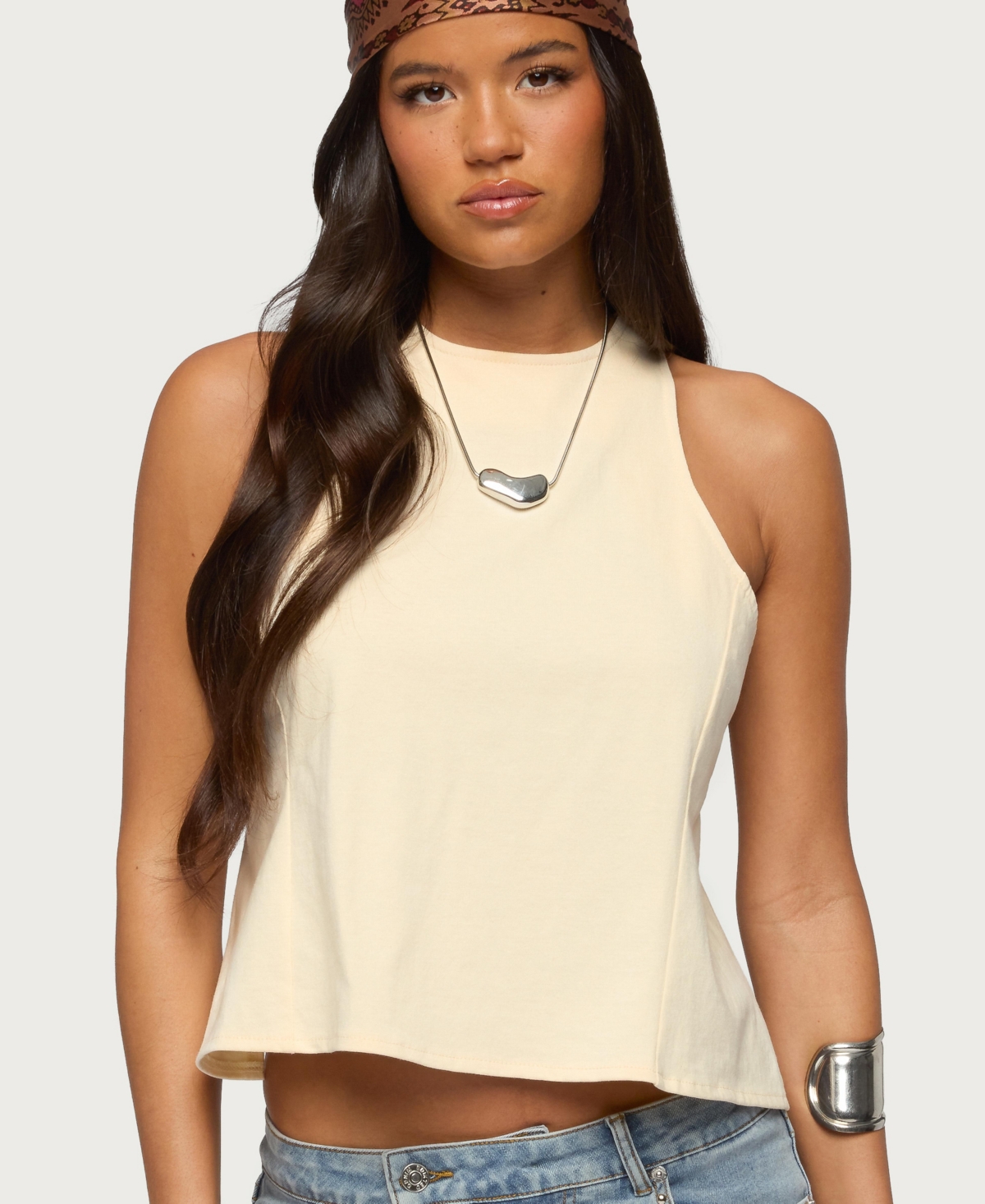 Women's Nerida Crisscross Backless Top - Cream
