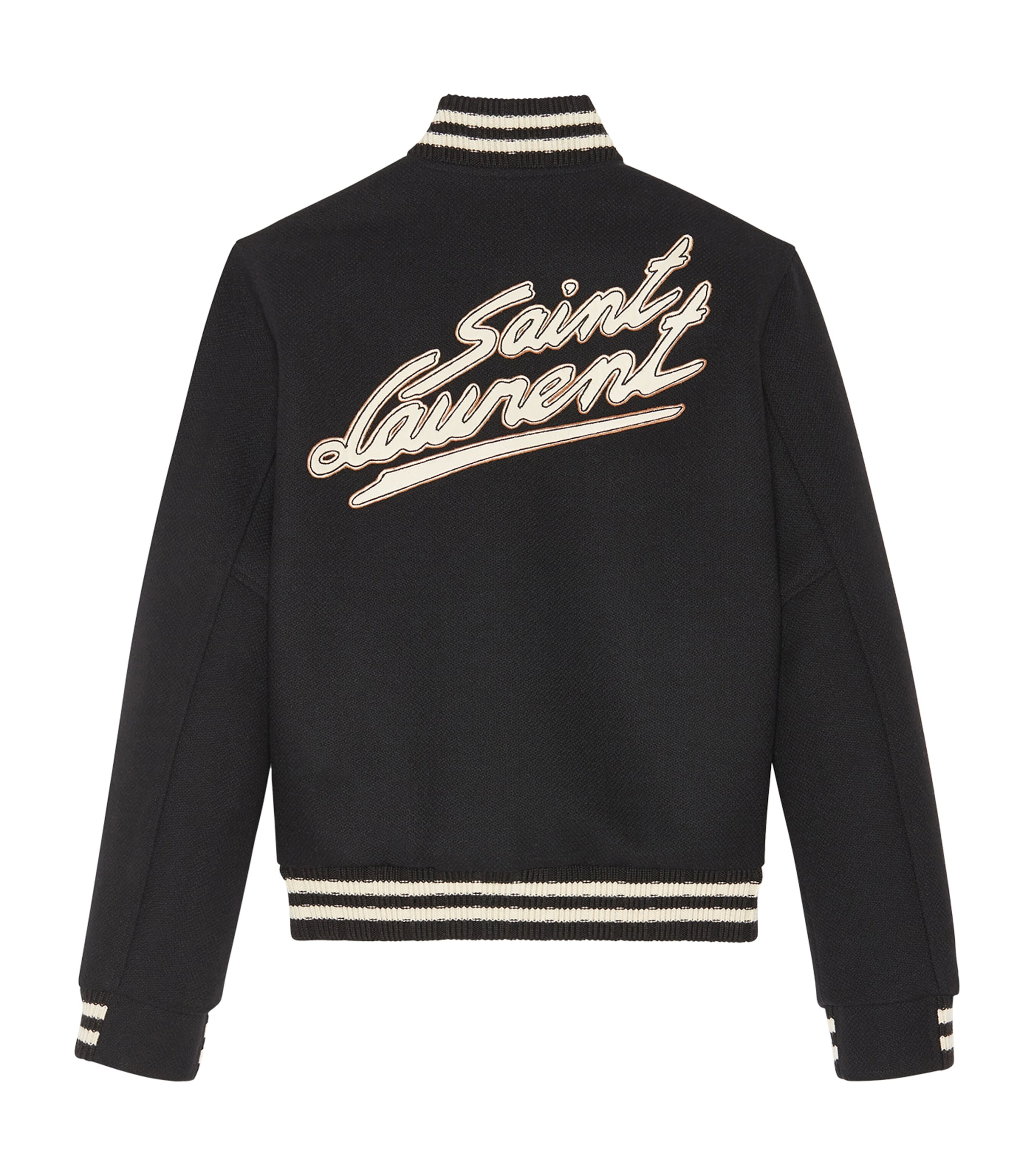 Wool-Rich Logo Bomber Jacket