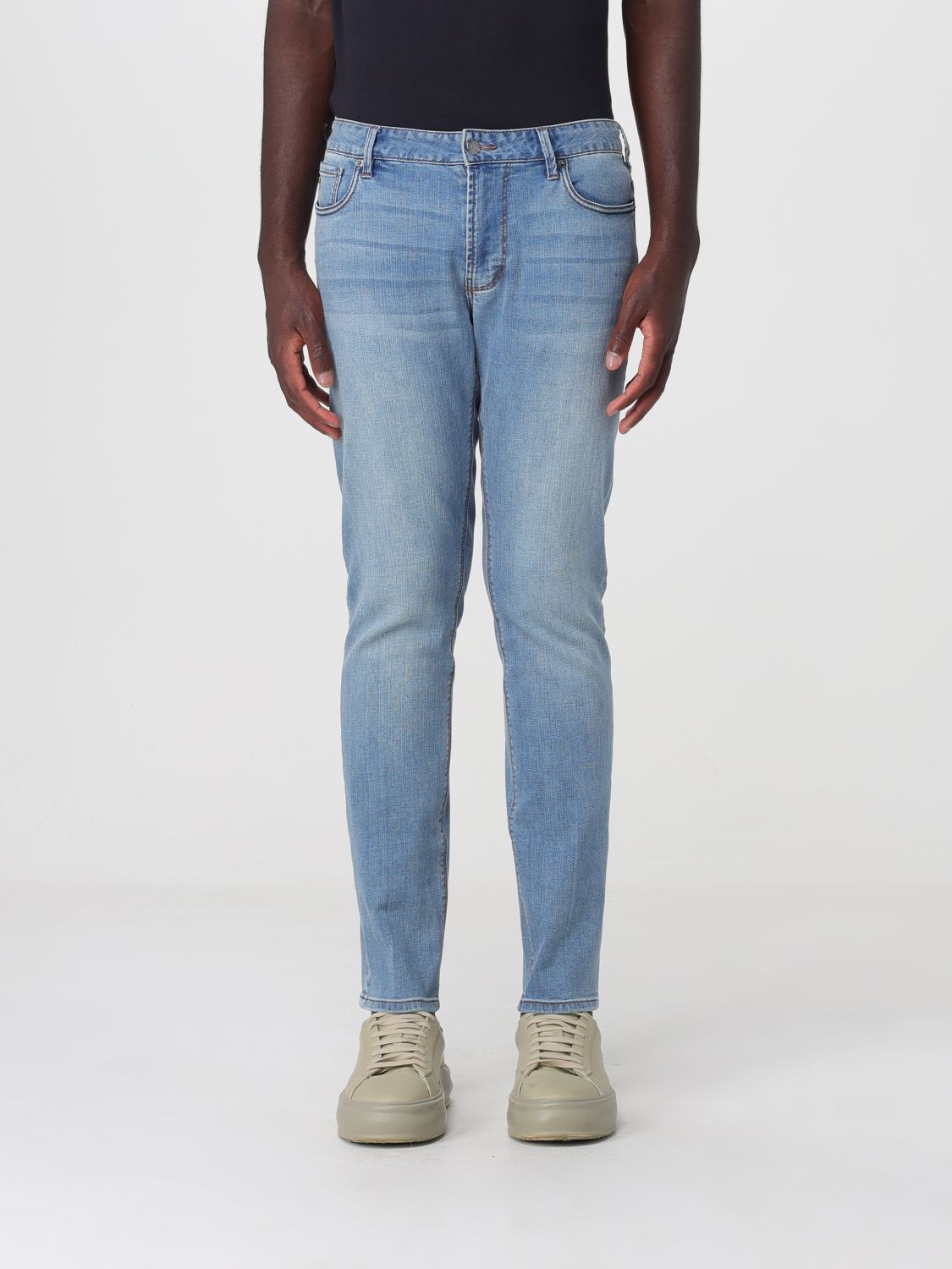Jeans Men color Stone Washed