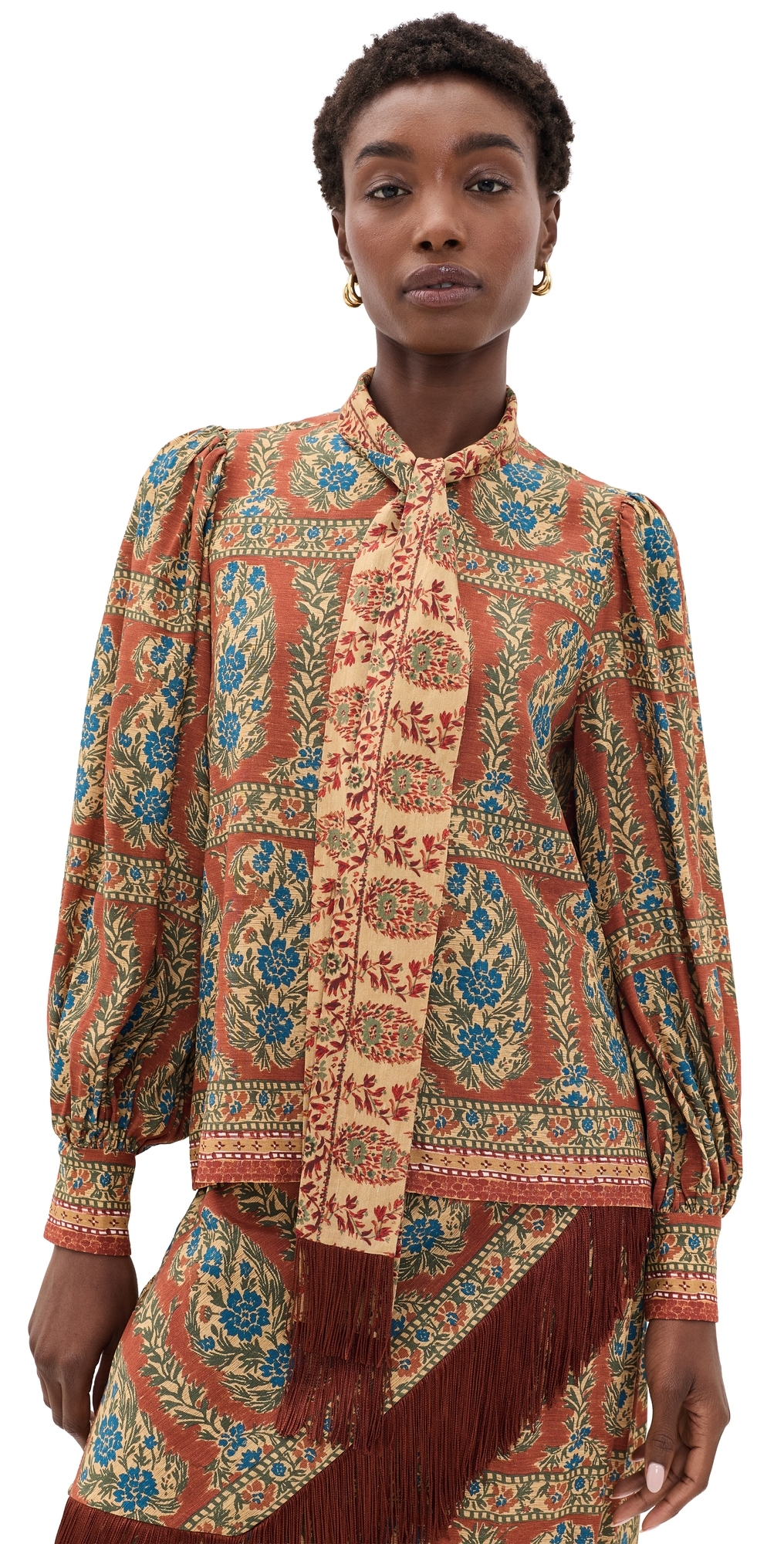Karis Blouse Amber Glen Brown