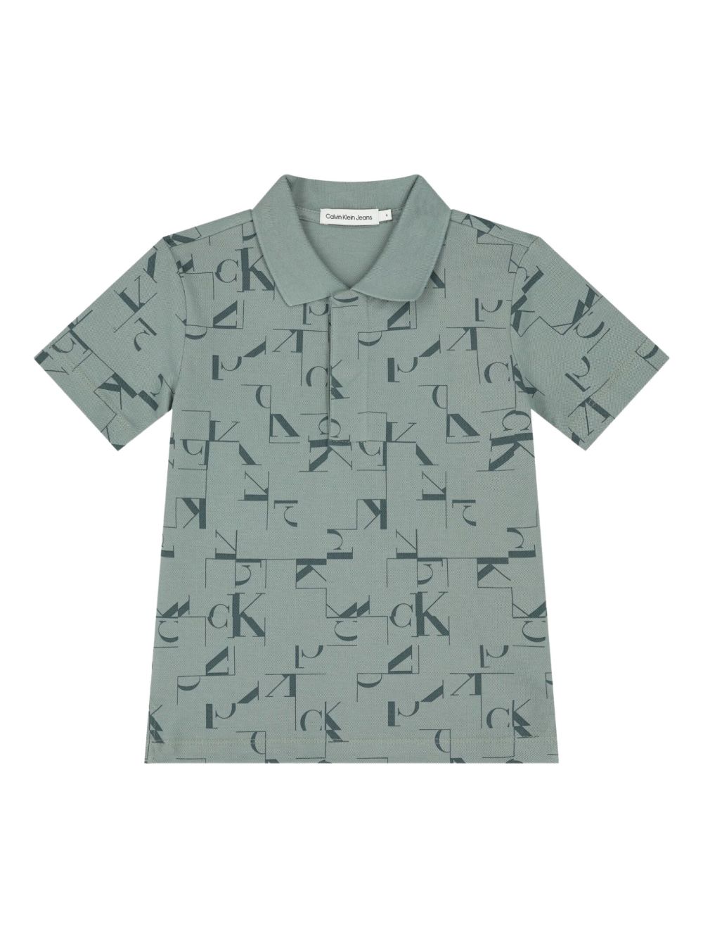 Logo-print polo shirt - Blue