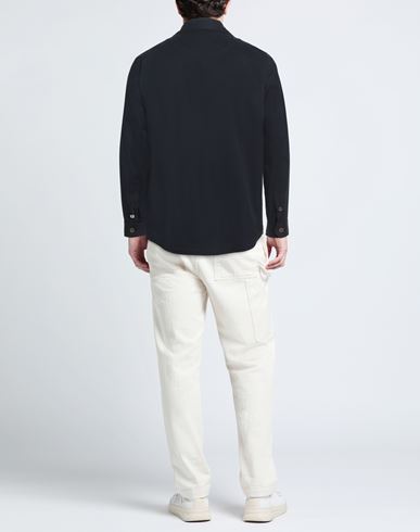 Man Shirt Midnight blue Size 40 Cotton, Nylon, Elastane