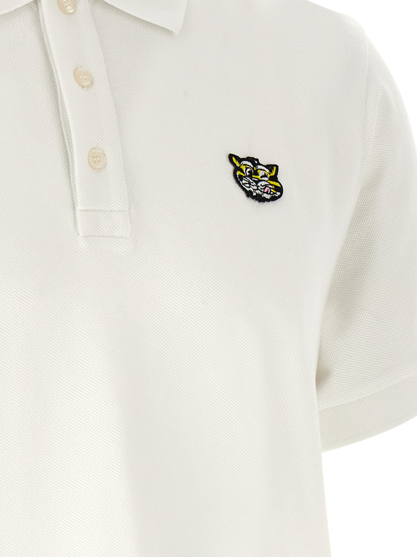 Wild Tiger Gots Polo White