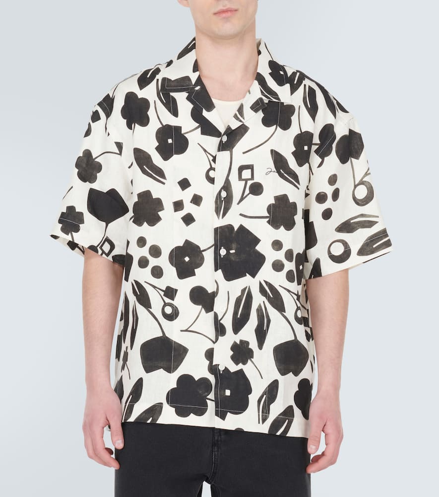 Jean printed linen shirt