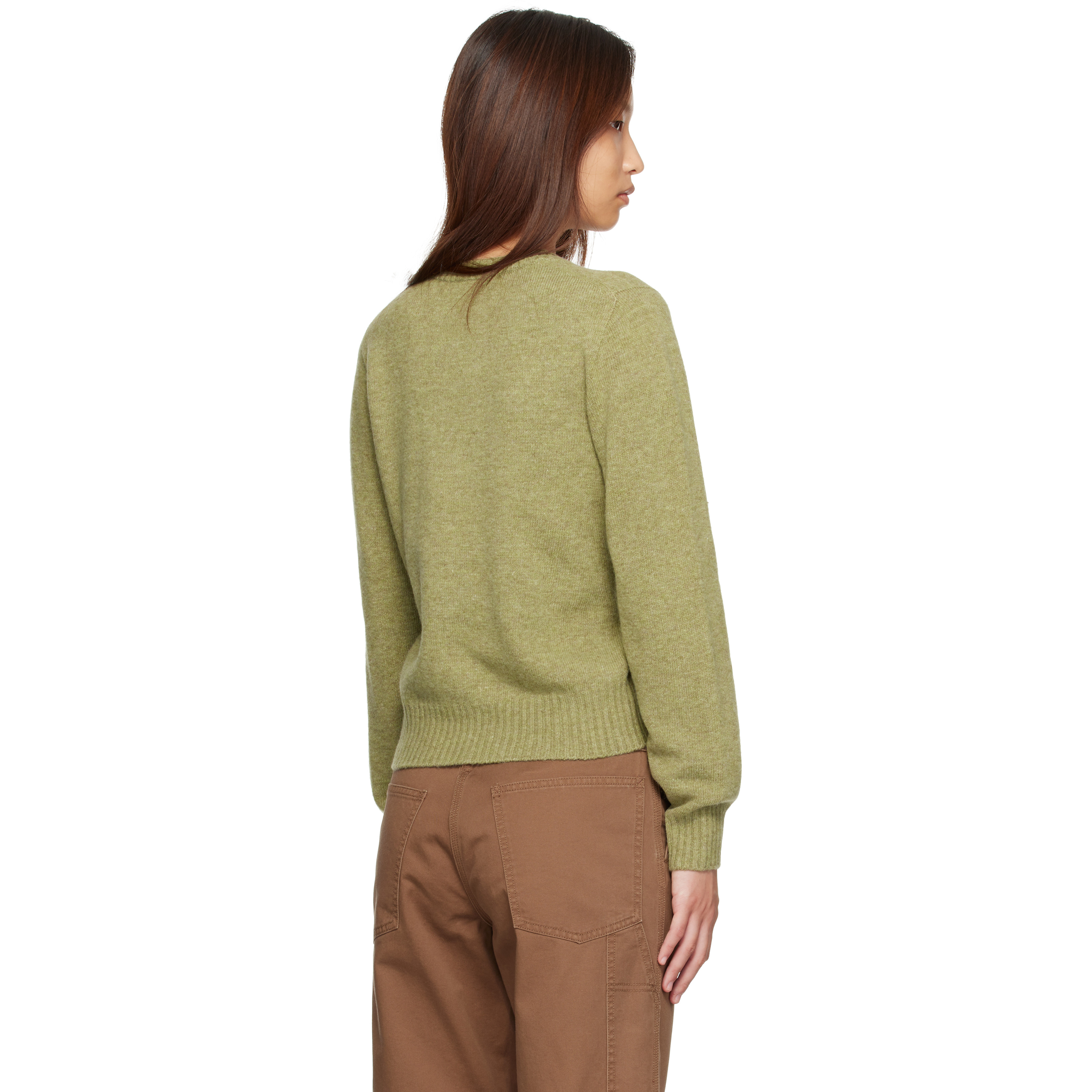 Green Marsh V-Neck Pullover Sweater