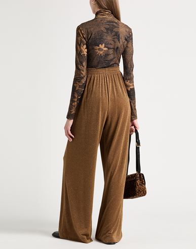 Momoní Woman Pants Khaki Size 10 Polyester, Viscose, Polyamide, Metallic Polyester, Elastane