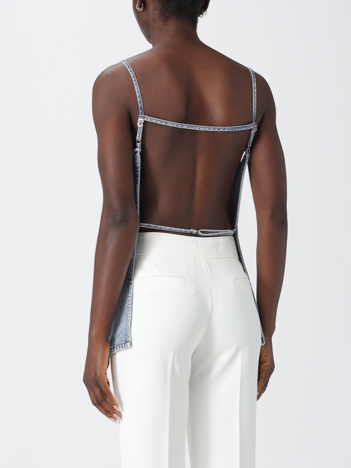 Top Woman color Stone Washed