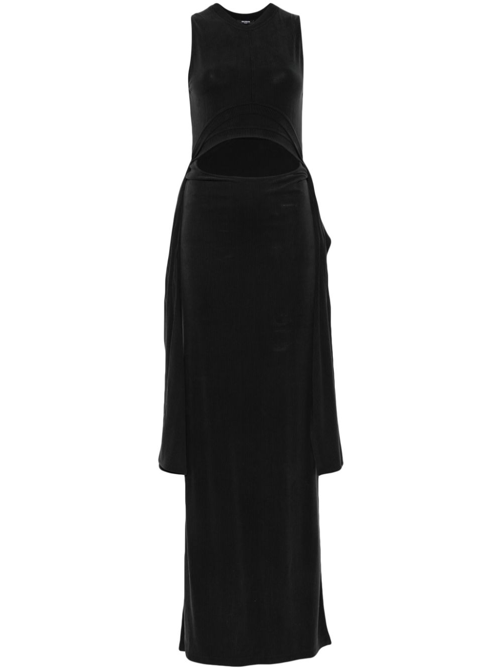 Ribbed maxi dress - Black