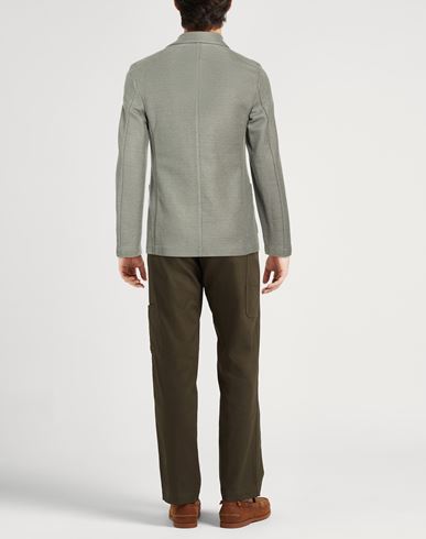 Man Blazer Sage green Size 38 Linen, Cotton