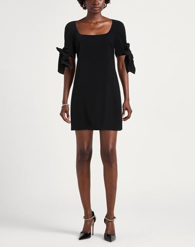 Woman Mini dress Black Size 6 Polyester, Elastane