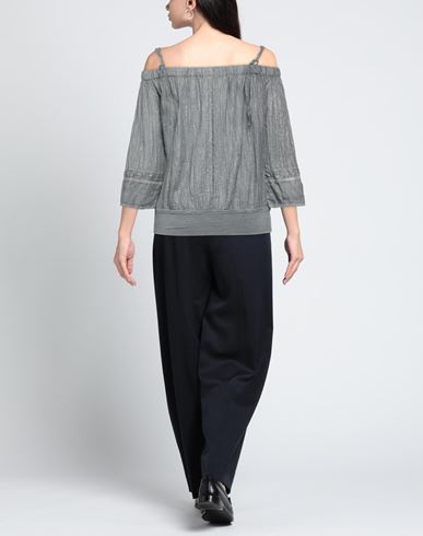Woman Top Grey Size 8 Viscose, Linen