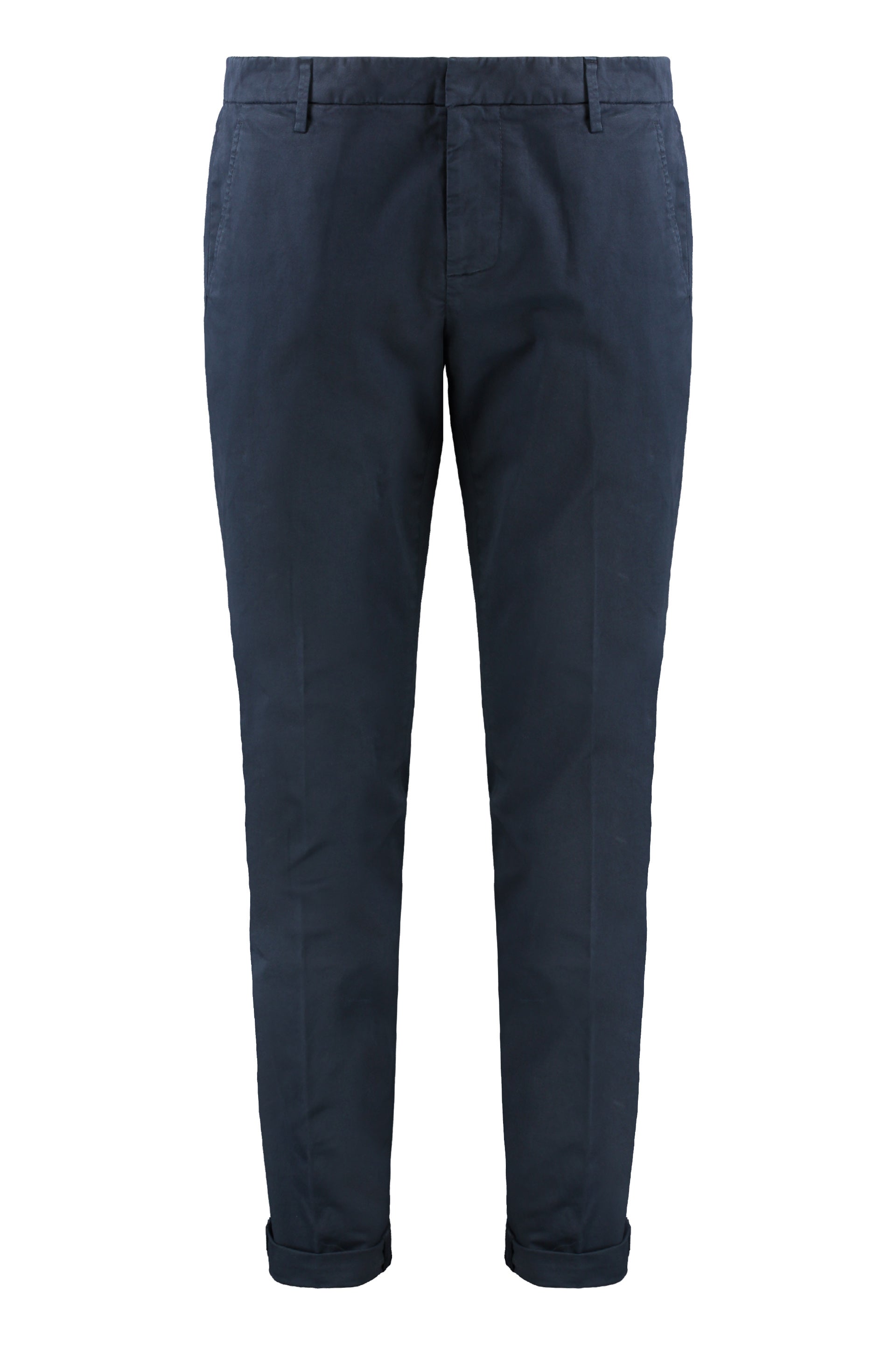 Gaubert Cotton Trousers with Roll-Up Ankle Cuffs