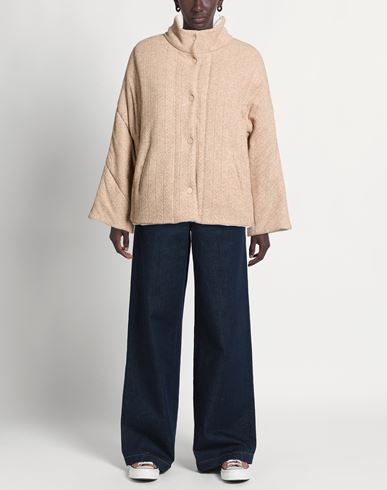 Woman Jacket Light brown Size 6 Viscose, Polyester, Wool, Elastane