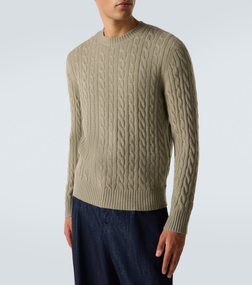 Duke Street cable-knit cashmere sweater
