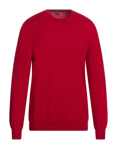 Man Sweater Red Size 40 Cashmere