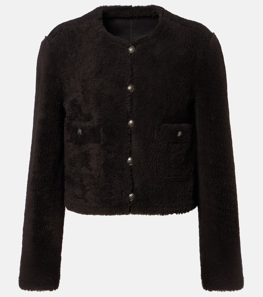 Soft Touch cropped reversible leather jacket