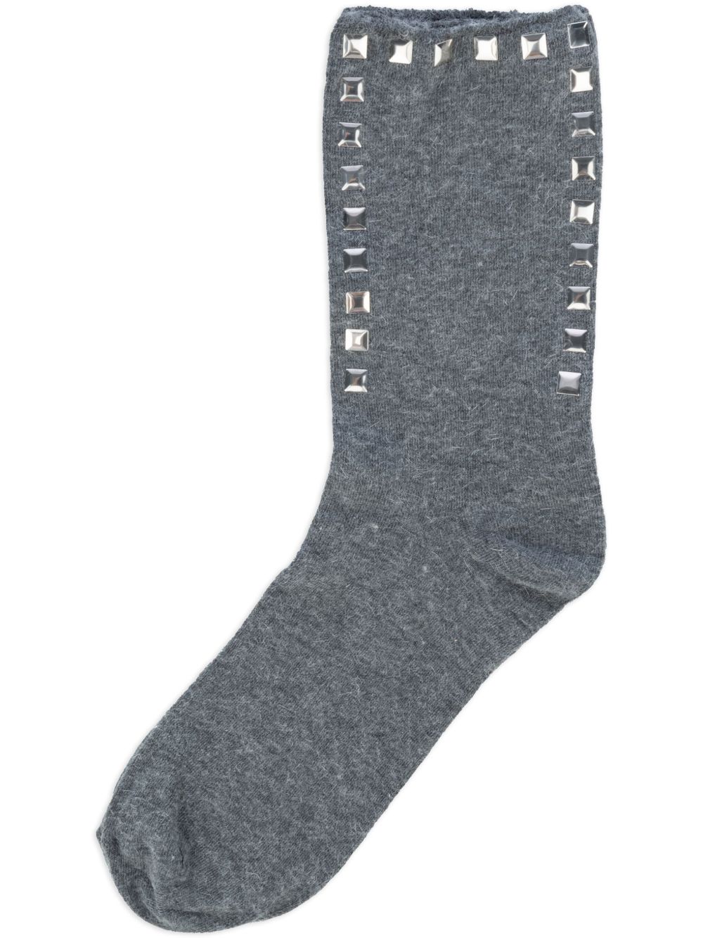 Patterned-jacquard socks - Brown