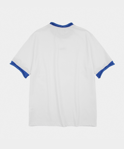 Mariner Crewneck Ringer Short Sleeve T-Shirt Blue