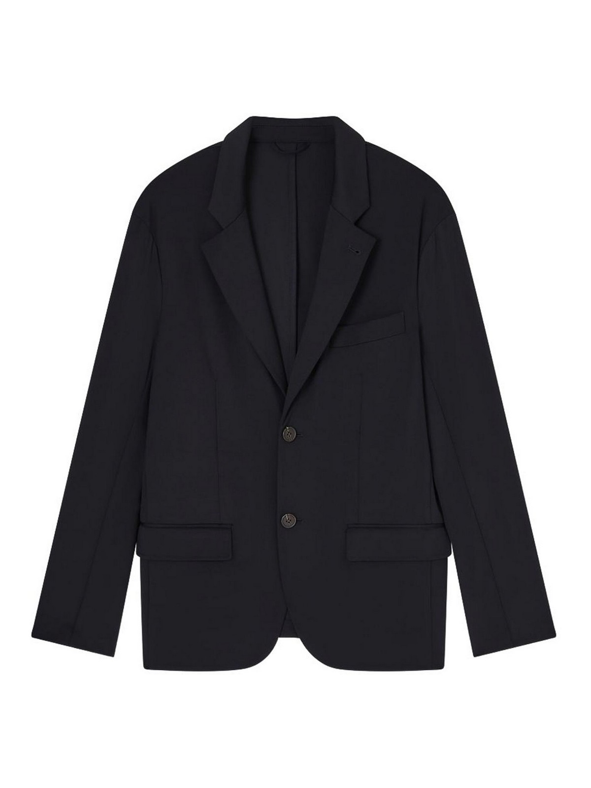 Nylon Single-breasted Blazer