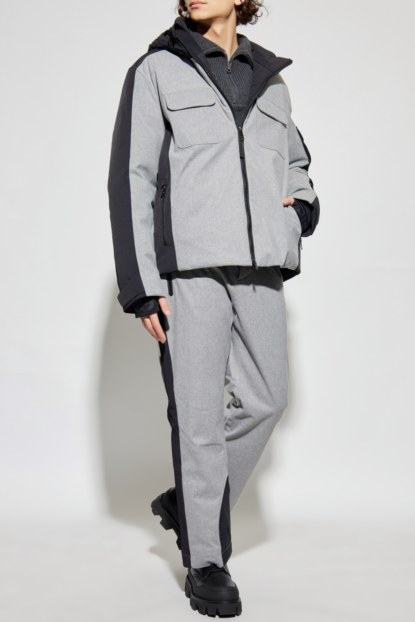 Puffer Ski Jacket 'Cobeyn', Men's, Grey