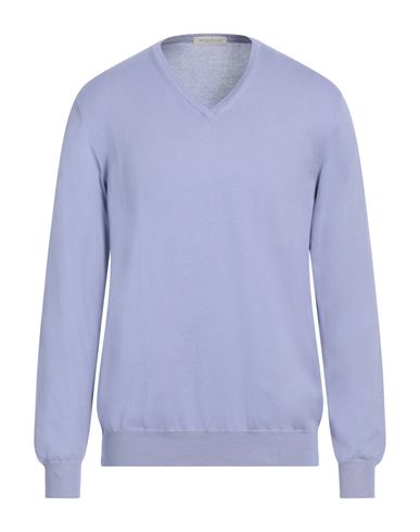 Rossopuro Man Sweater Lilac Size 6 Cotton