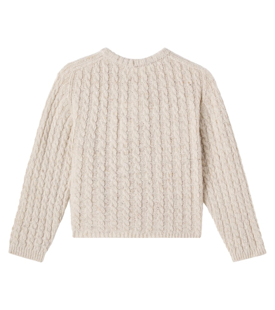 Martinique cable-knit wool-blend cardigan