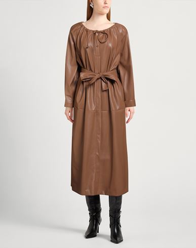 Woman Midi dress Camel Size 6 Polyester, Polyurethane