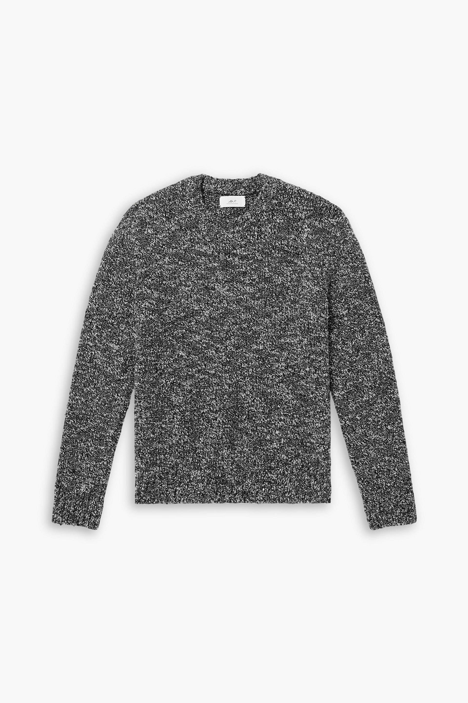 Merino wool-blend bouclé sweater - Gray - XL