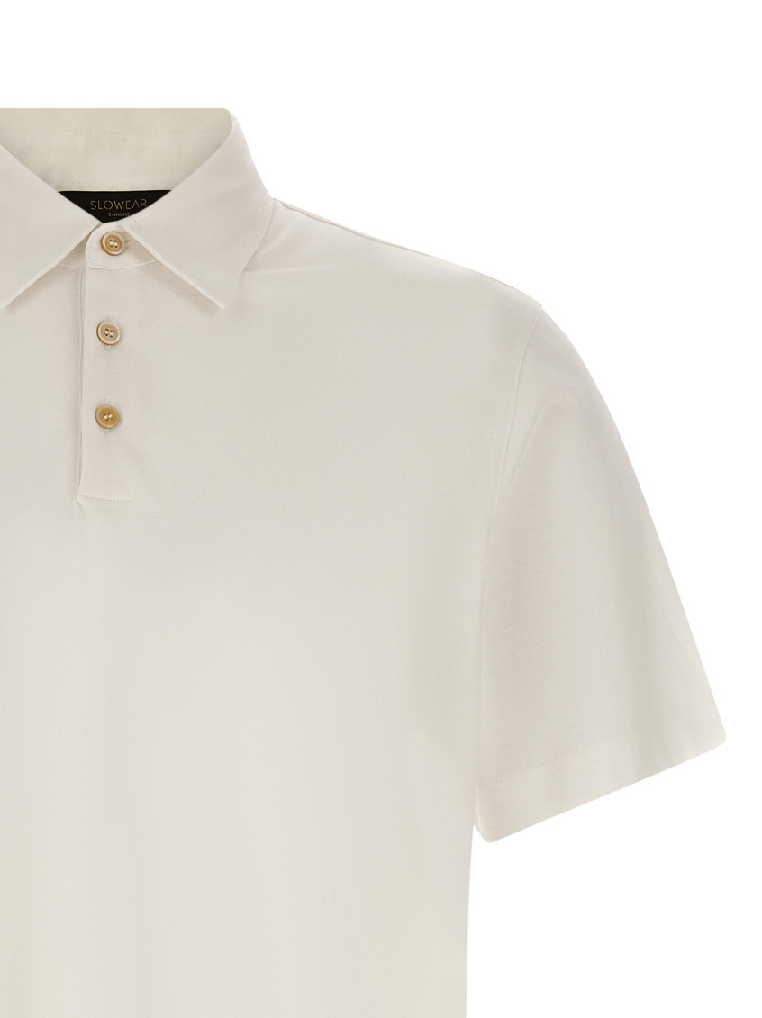 Cotton Silk Polo Shirt