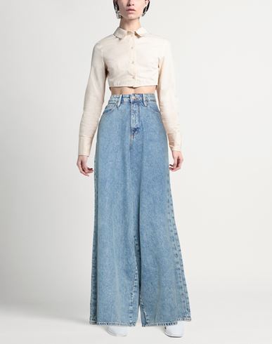 Woman Jeans Blue Size 25 Cotton, Lyocell