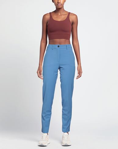 Seventy Venezia Woman Pants Azure Size 2 Polyester, Wool, Elastane