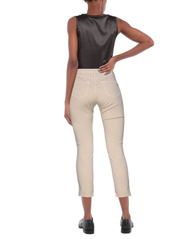 Woman Pants Beige Size XXS Cotton, Polyester, Elastane